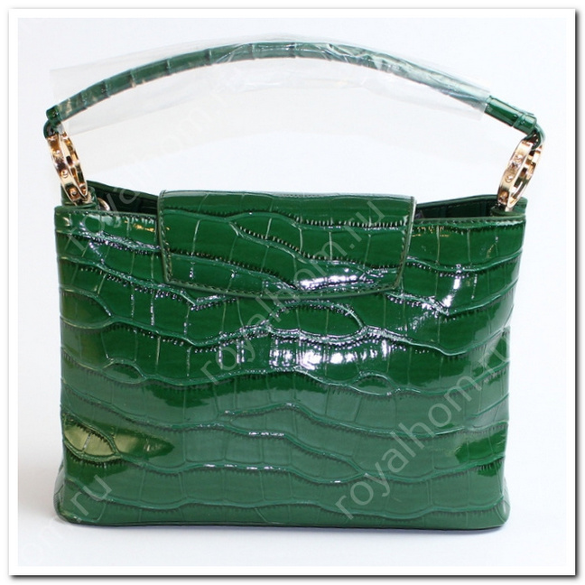 Сумка женская лаковая Louis Vuitton,зеленая №5571 