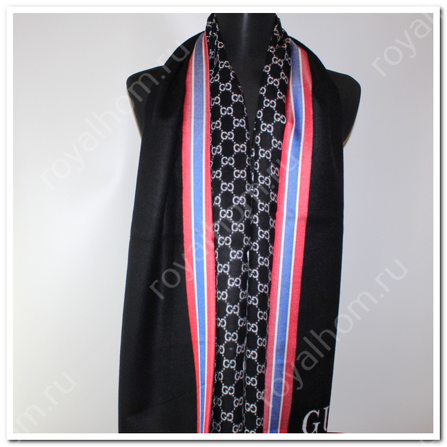 VIP мужской шарф GUCCI р.70 x 180 см №5684
