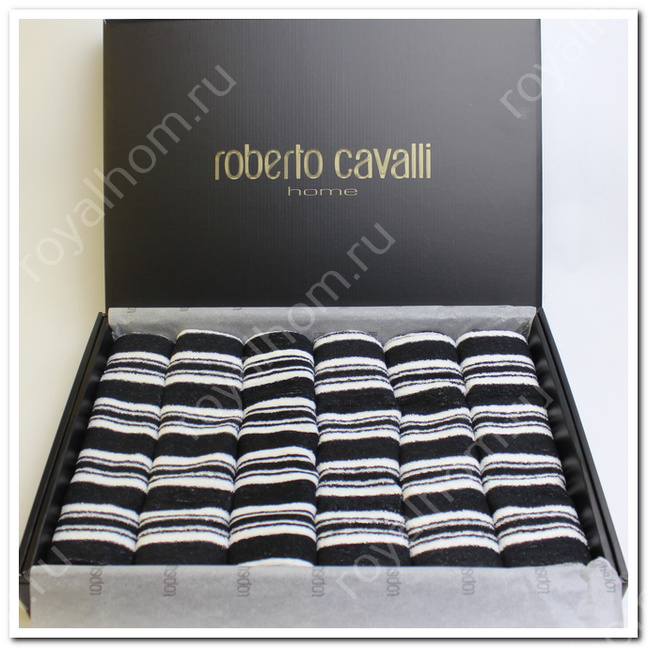 Полотенца махровые Roberto Cavalli 6 шт(40х70 см) №7361