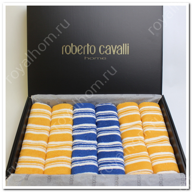 Полотенца махровые Roberto Cavalli 6 шт(40х70 см) №7375