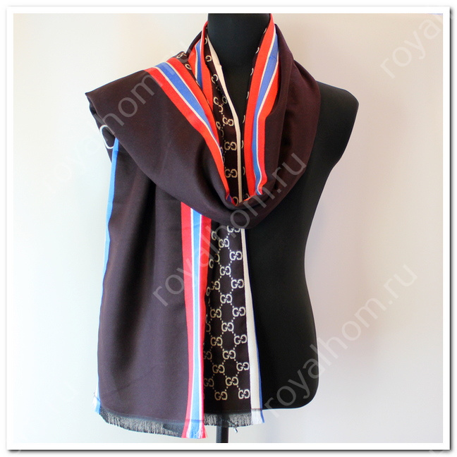VIP мужской шарф GUCCI р.70 x 180 см №5688