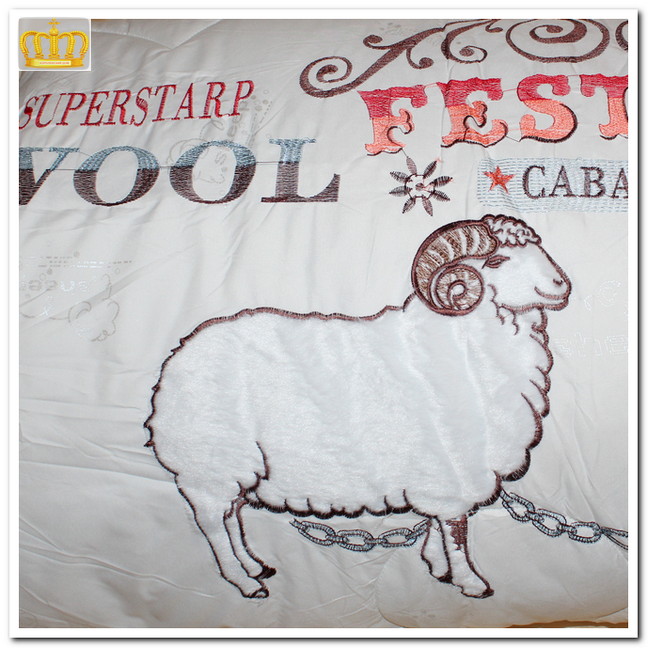 VIP Одеяло из овечьей шерсти  Зима 200x230 №3973