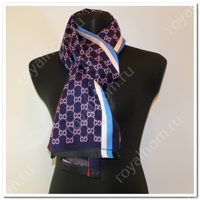 VIP мужской шарф GUCCI р.70 x 180 см №5678
