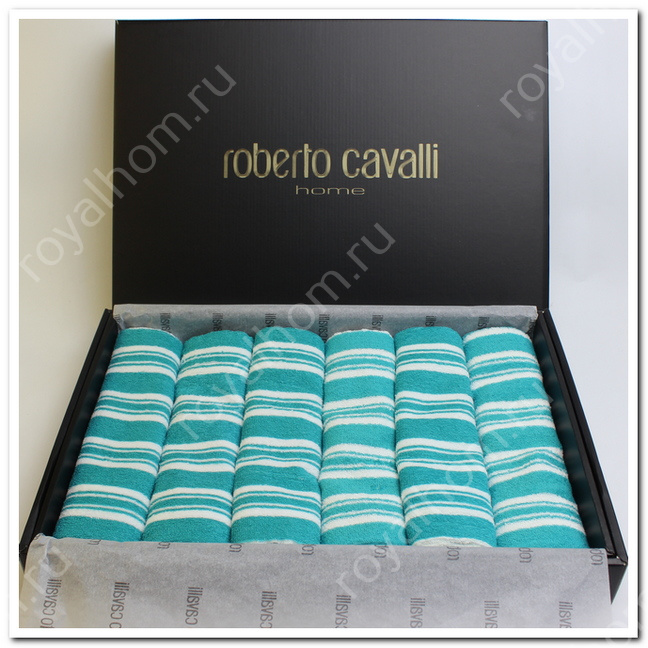 Полотенца махровые Roberto Cavalli 6 шт(40х70 см) №7363