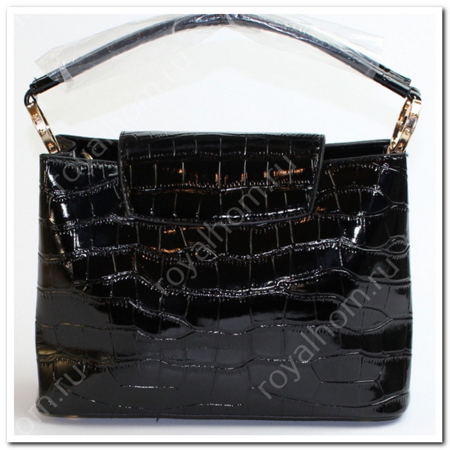 Сумка женская лаковая Louis Vuitton,черная №5573