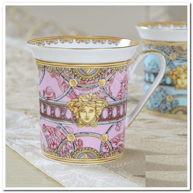 Фарфоровая кружка  Versace 400 мл в брендовой коробке 1 шт  №10868