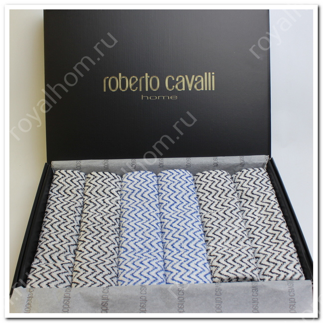 Полотенца махровые Roberto Cavalli 6 шт(40х70 см) №7369