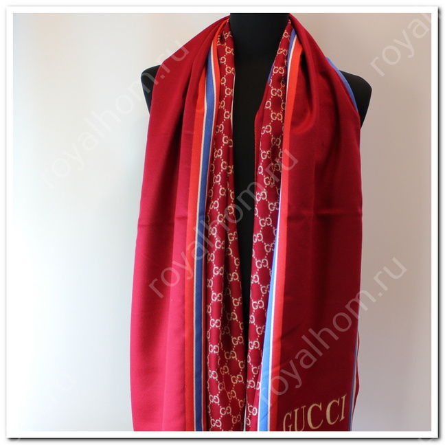VIP мужской шарф GUCCI р.70 x 180 см №5682