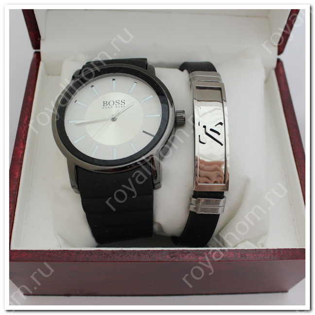 Часы мужские наручные Hugo Boss с браслетом №5971