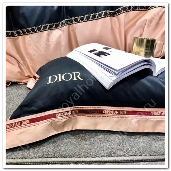 VIP Постельное белье Dior (ORIGINAL) Евро №6490 - купить винтернет-магазине royalhom.ru