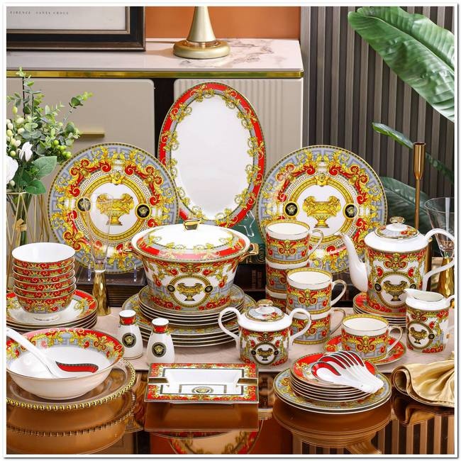 Фарфоровый столовый сервиз VERSACE (Премиум) 43 пр.№10828