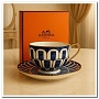 Фарфоровая чайная пара Hermès, 1 шт, в подарочной упаковке №11199