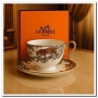 Фарфоровая чайная пара Hermès, 1 шт, в подарочной упаковке №11191