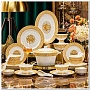 VIP фарфоровый столовый сервиз Mosaic, 56 предметов.№11851
