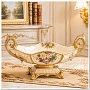 Декоративная фруктовница с золотым декором, 41 см N11763