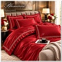 VIP постельное белье Blumarine Cristal, красный евро №11873