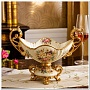 Декоративная фруктовница с золотым декором, 33 см N 11667